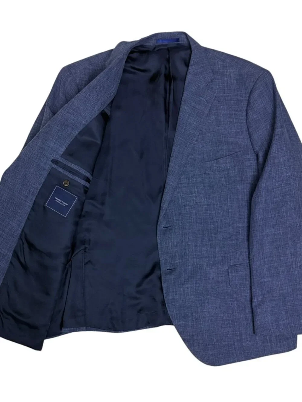 $1,500 PROPER CLOTH SUIT Cotton/Wool Business Casual Blazer Dress Pants Mens 56R
